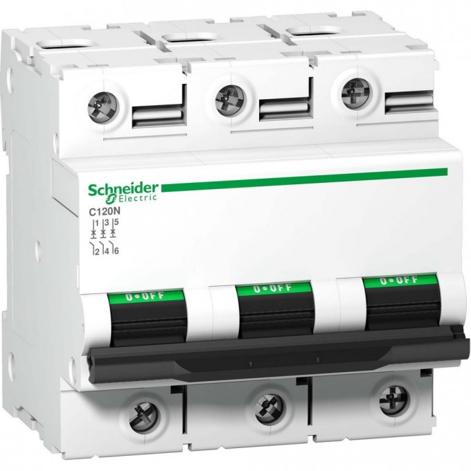 Автоматический выключатель SCHNEIDER ELECTRIC ACTI 9 C120N 3П 80A D A9N18387 Автоматический выключатель SCHNEIDER ELECTRIC ACTI 9 C120N 3П 80A D A9N18387
