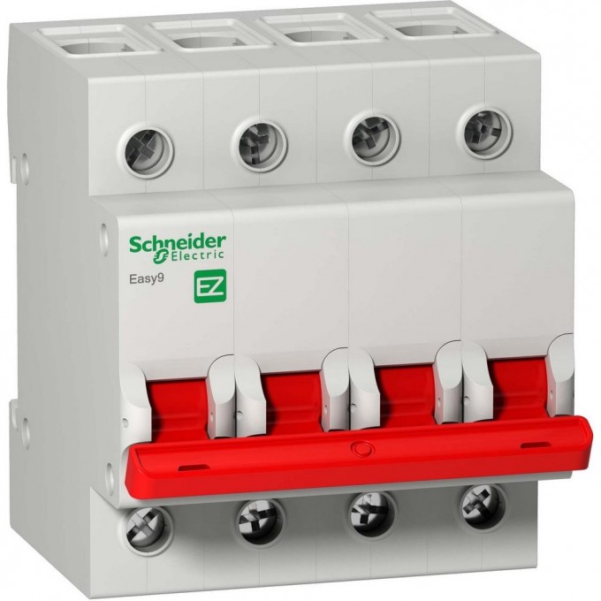 Выключатель нагрузки SCHNEIDER ELECTRIC EASY9 (модульный рубильник) 4П 63А 400В =S= EZ9S16463 Выключатель нагрузки SCHNEIDER ELECTRIC EASY9 (модульный рубильник) 4П 63А 400В =S= EZ9S16463