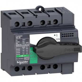 Выключатель-разъединитель SCHNEIDER ELECTRIC COMPACT INS63 4P