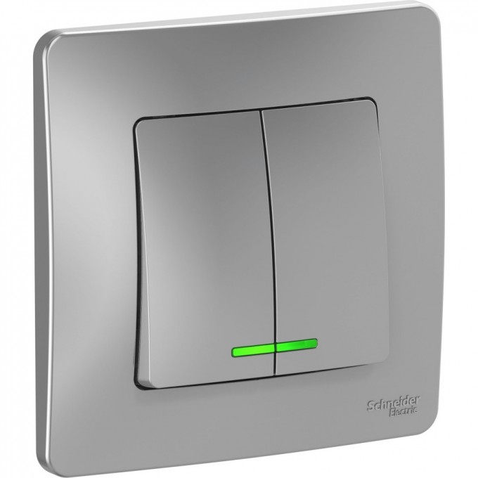 2-клавишный переключатель SCHNEIDER ELECTRIC BLANCA (cх.5), 10А, 250B, АЛЮМИНИЙ BLNVS010513 2-клавишный переключатель SCHNEIDER ELECTRIC BLANCA (cх.5), 10А, 250B, АЛЮМИНИЙ BLNVS010513