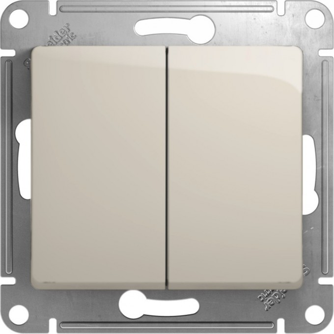 2-клавишный переключатель SCHNEIDER ELECTRIC GLOSSA, сх.6/2, 10АХ, механизм, МОЛОЧНЫЙ GSL000965 2-клавишный переключатель SCHNEIDER ELECTRIC GLOSSA, сх.6/2, 10АХ, механизм, МОЛОЧНЫЙ GSL000965