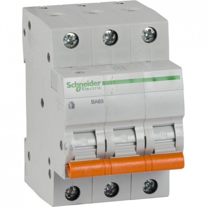 Автоматический выключатель SCHNEIDER ELECTRIC ДОМОВОЙ ВА63 3П 20A C 4,5 кА, Болгария/Италия 11224 Автоматический выключатель SCHNEIDER ELECTRIC ДОМОВОЙ ВА63 3П 20A C 4,5 кА, Болгария/Италия 11224