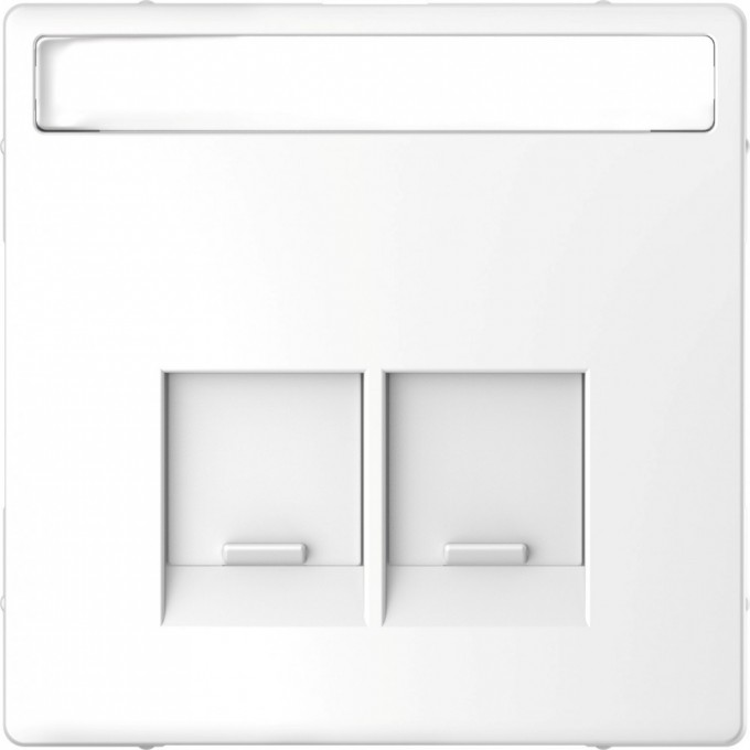 Центральная накладка SCHNEIDER ELECTRIC MERTEN D-LIFE для 2-х мод. разъемов SE, с пол. д/надп. БЕЛ. ЛОТОС MTN4574-6035 Центральная накладка SCHNEIDER ELECTRIC MERTEN D-LIFE для 2-х мод. разъемов SE, с пол. д/надп. БЕЛ. ЛОТОС MTN4574-6035