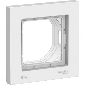 Рамка SCHNEIDER ELECTRIC ATLASDESIGN AQUA 1-постовая IP44, белый