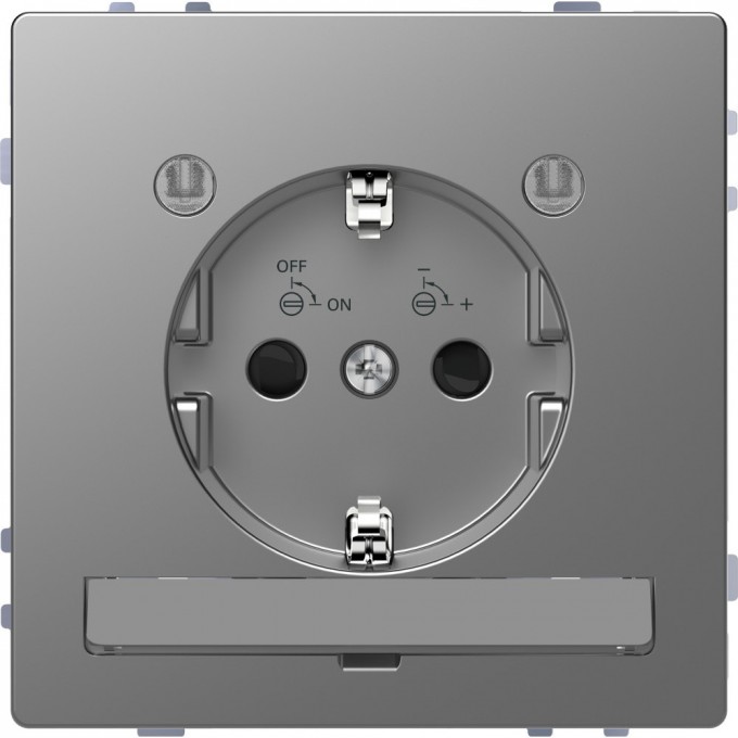 Розетка SCHNEIDER ELECTRIC MERTEN D-Life 16А, с заземлением и LED модулем, сталь, SD MTN2304-6036 Розетка SCHNEIDER ELECTRIC MERTEN D-Life 16А, с заземлением и LED модулем, сталь, SD MTN2304-6036