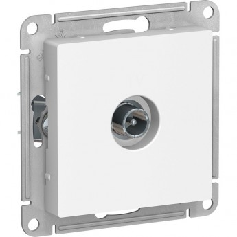 TV розетка SCHNEIDER ELECTRIC ATLASDESIGN оконечная, механизм, БЕЛЫЙ