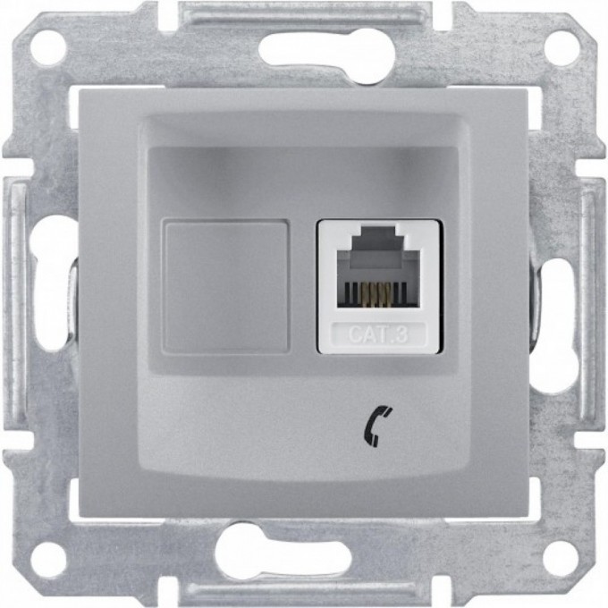 Розетка телефонная SCHNEIDER ELECTRIC SEDNA RJ11, АЛЮМИНИЙ SDN4101160 Розетка телефонная SCHNEIDER ELECTRIC SEDNA RJ11, АЛЮМИНИЙ SDN4101160