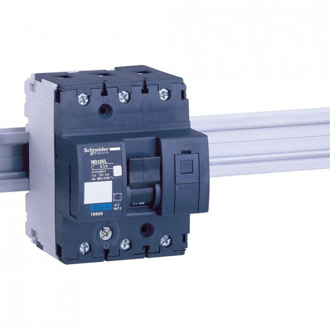Автоматический выключатель SCHNEIDER ELECTRIC ACTI 9 NG125L 3П 40A C 18804 Автоматический выключатель SCHNEIDER ELECTRIC ACTI 9 NG125L 3П 40A C 18804