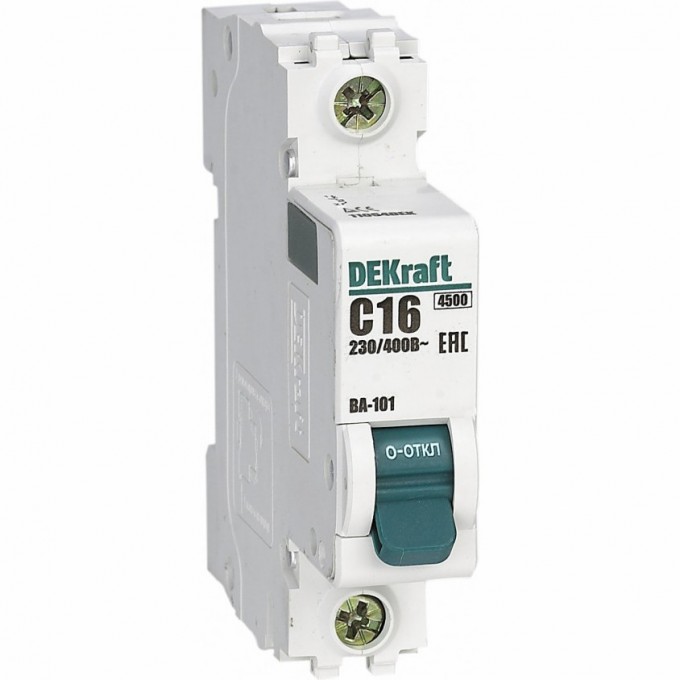 Автоматический выключатель SCHNEIDER ELECTRIC DEKRAFT 1Р 32А х-ка D ВА-101 4,5кА 11105DEK Автоматический выключатель SCHNEIDER ELECTRIC DEKRAFT 1Р 32А х-ка D ВА-101 4,5кА 11105DEK